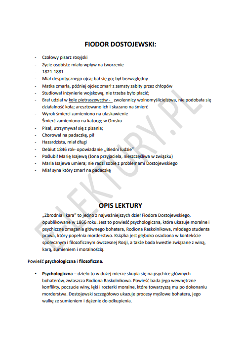 Podgląd Zbrodnia i kara